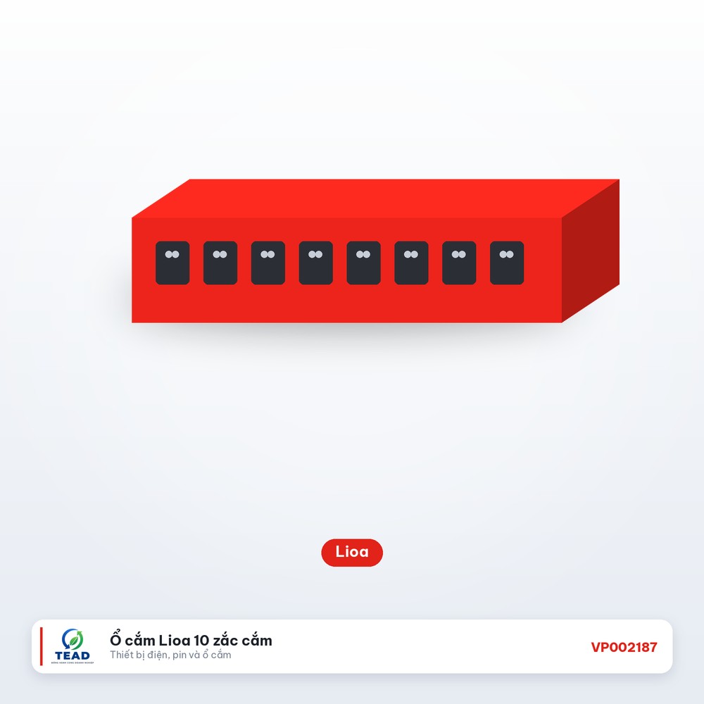 Ổ cắm Lioa 10 zắc cắm