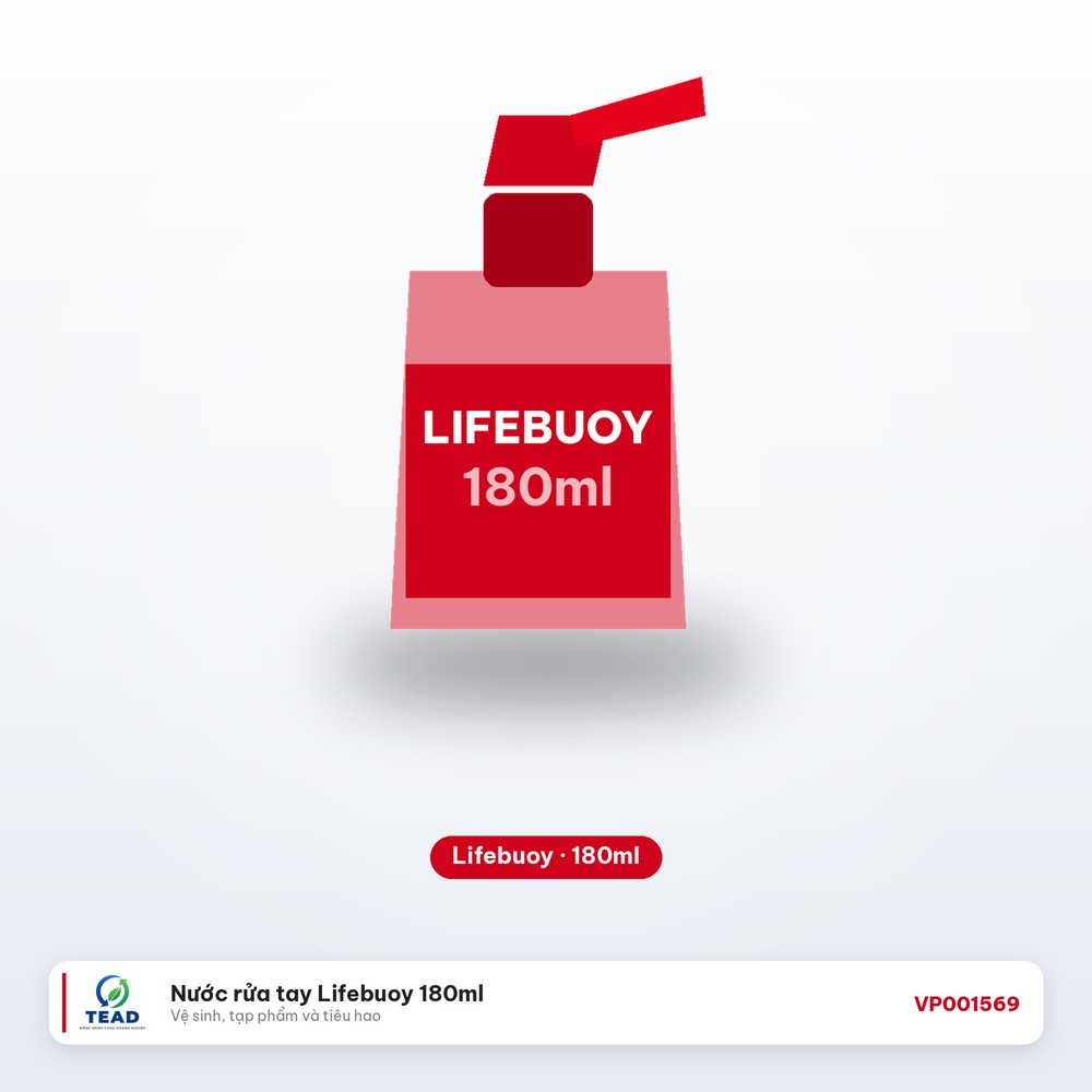 [VP001569] Nước rửa tay Lifebuoy 180ml