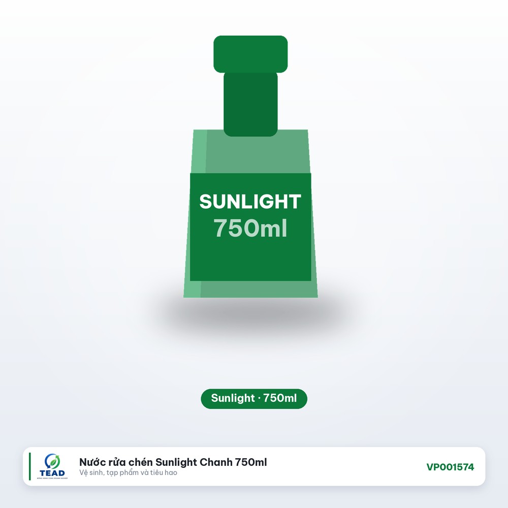 Nước rửa chén Sunlight Chanh 750ml