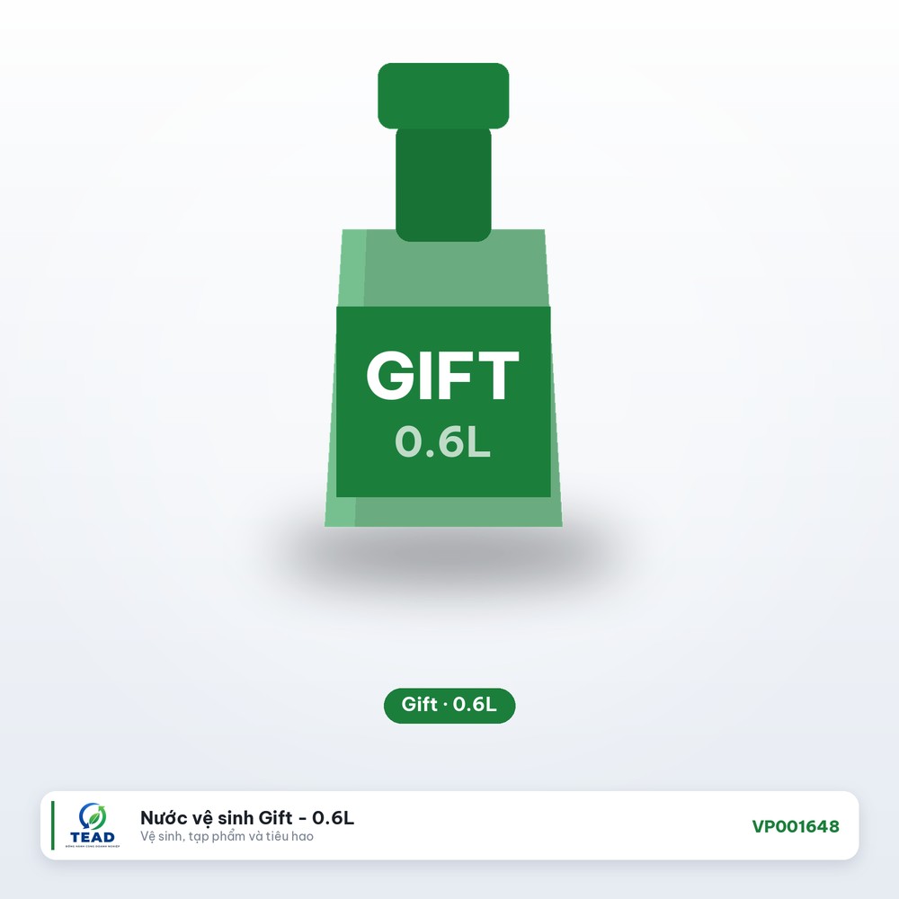 [VP001648] Nước vệ sinh Gift - 0.6L