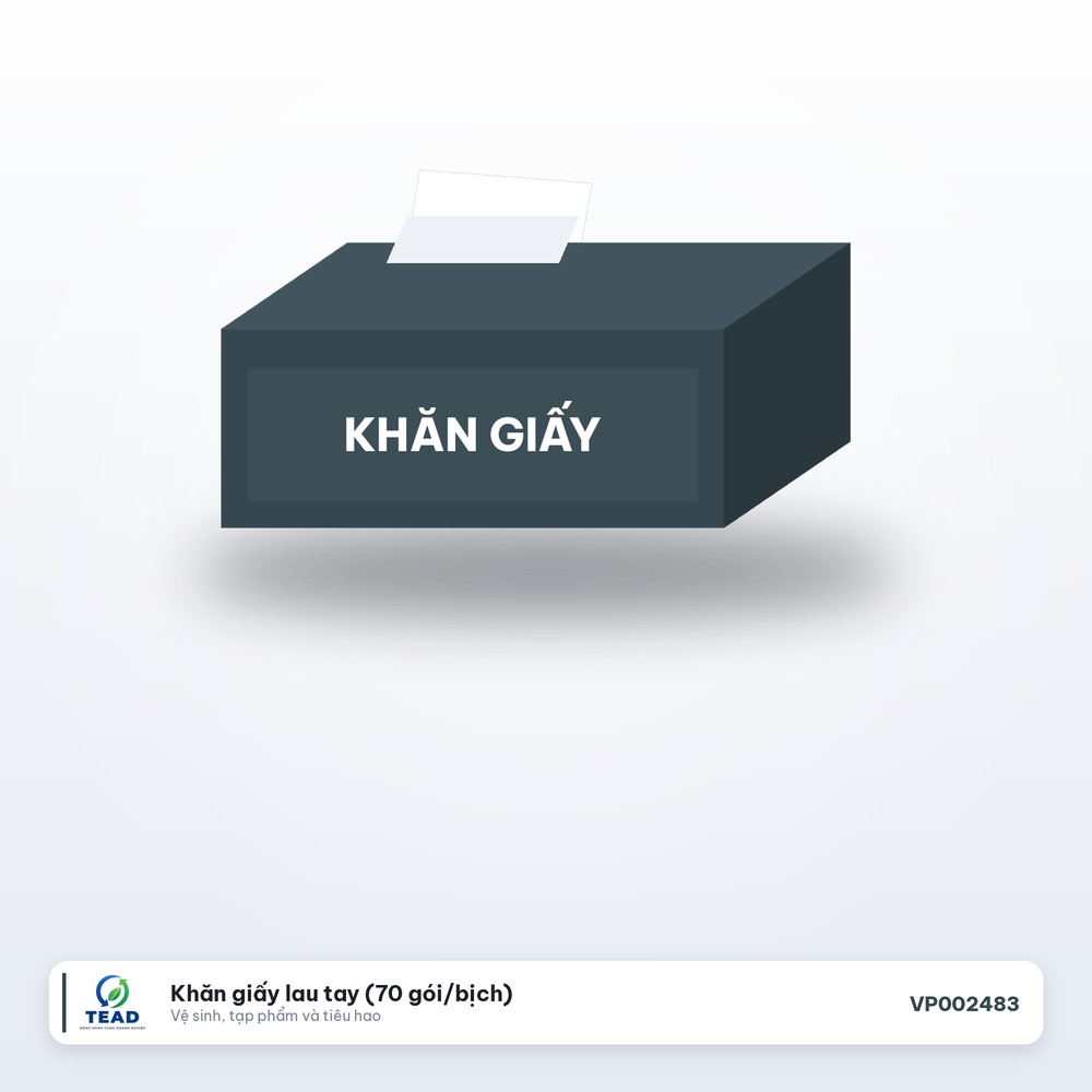 [VP002483] Khăn giấy lau tay (70 gói/bịch)