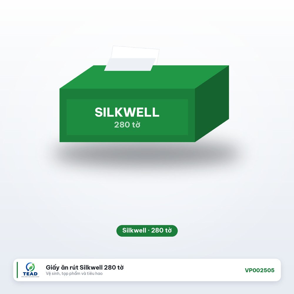 [VP002505] Giấy ăn rút Silkwell 280 tờ