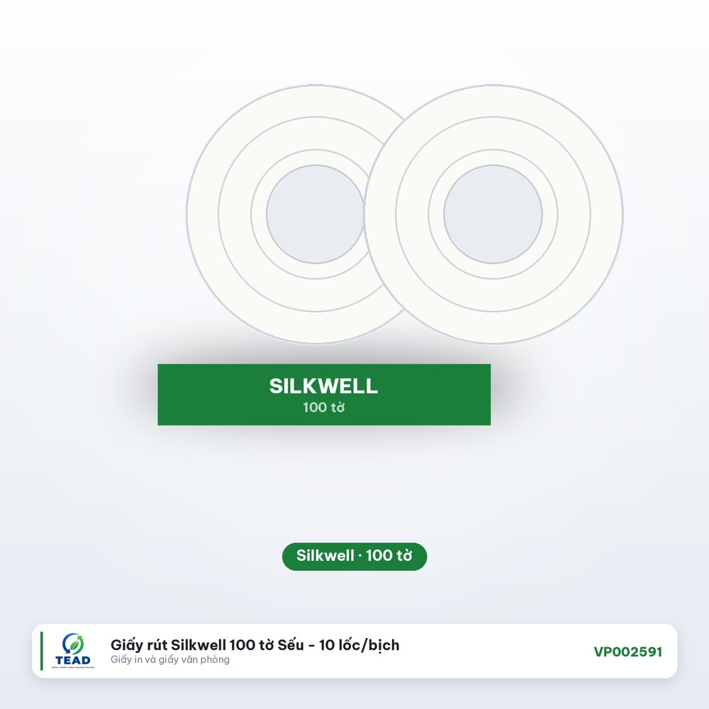[VP002591] Giấy rút Silkwell 100 tờ Sếu - 10 lốc/bịch