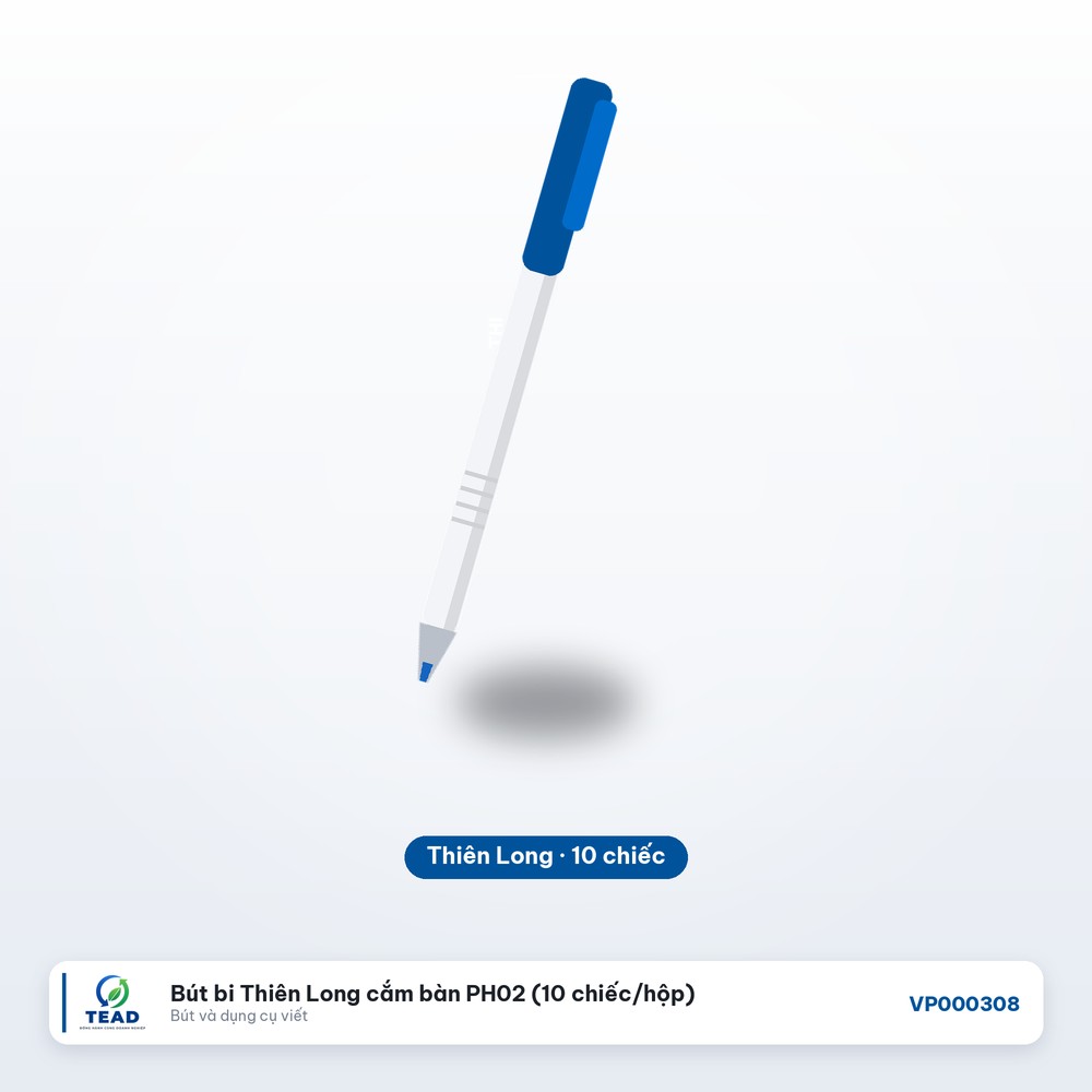[VP000308] Bút bi Thiên Long cắm bàn PH02 (10 chiếc/hộp)