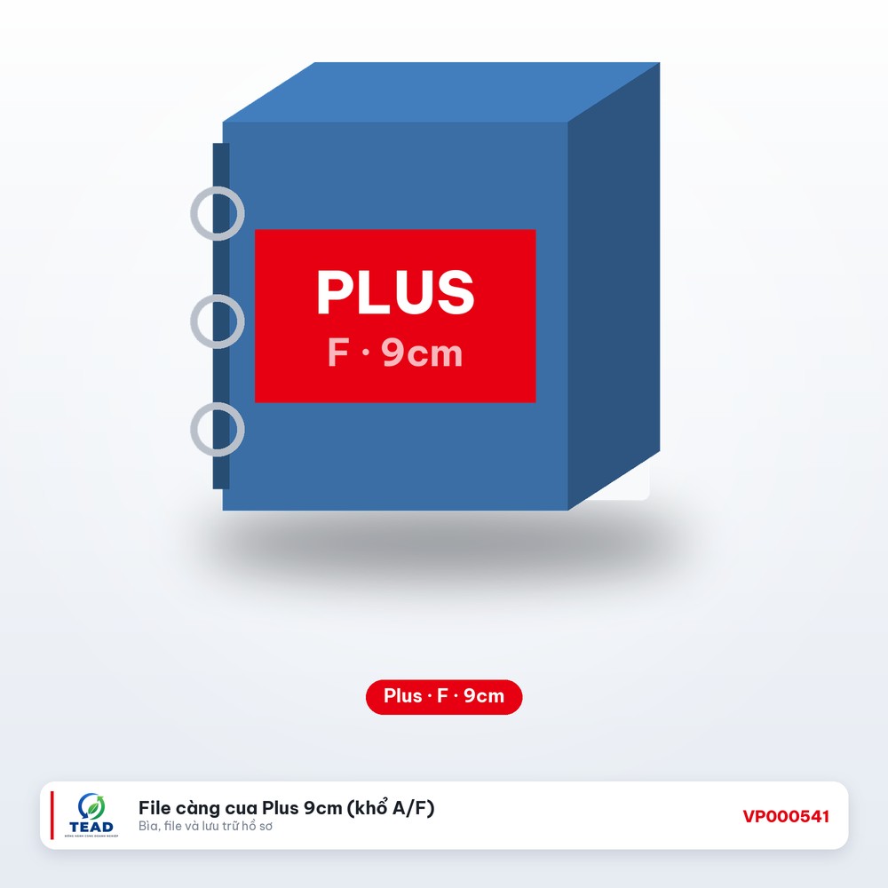 File càng cua Plus 9cm (khổ A/F)