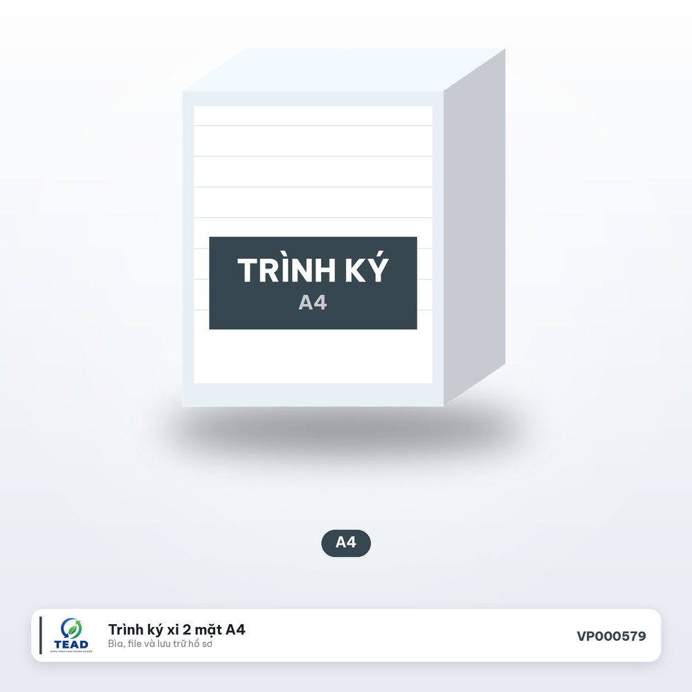 Trình ký xi 2 mặt A4
