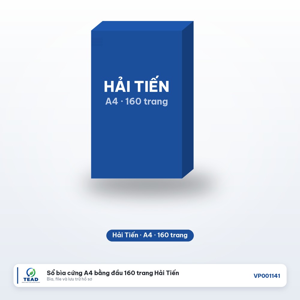 [VP001141] Sổ bìa cứng A4 bằng đầu 160 trang Hải Tiến