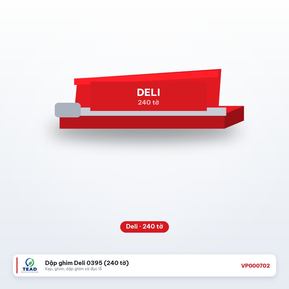 Dập ghim Deli 0395 (240 tờ)