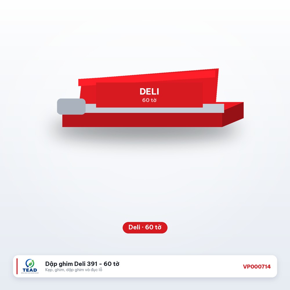 Dập ghim Deli 391 - 60 tờ