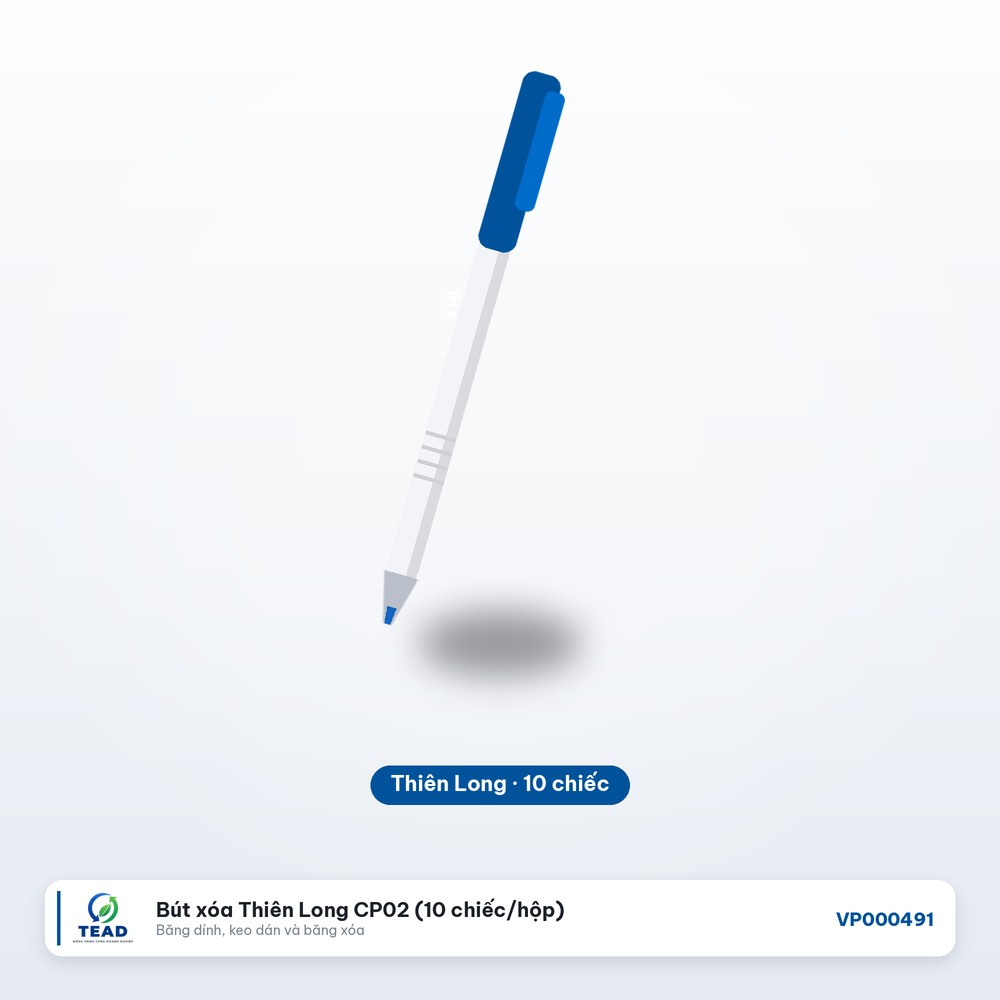 [VP000491] Bút xóa Thiên Long CP02 (10 chiếc/hộp)
