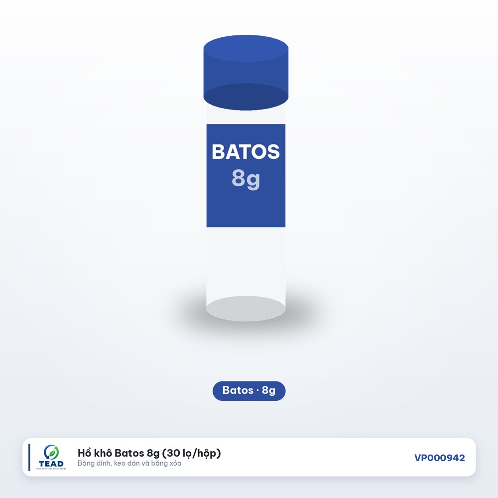 [VP000942] Hồ khô Batos 8g (30 lọ/hộp)