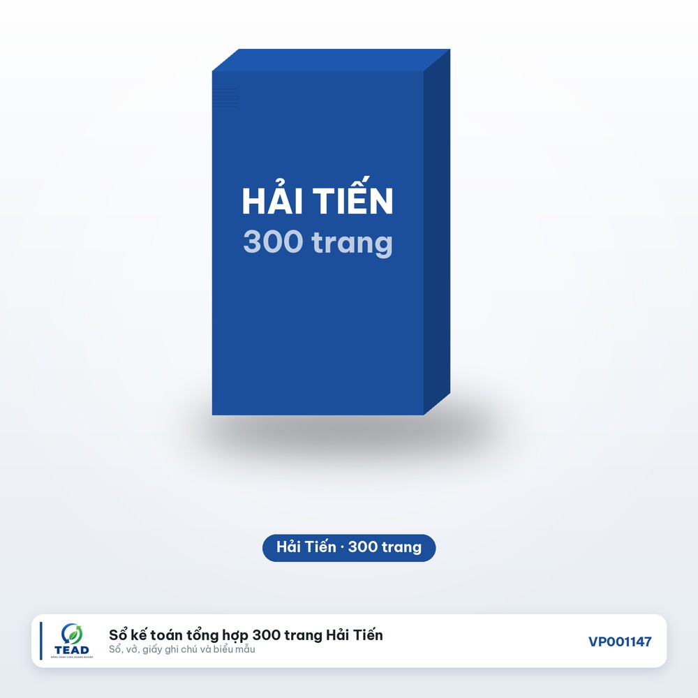 [VP001147] Sổ kế toán tổng hợp 300 trang Hải Tiến