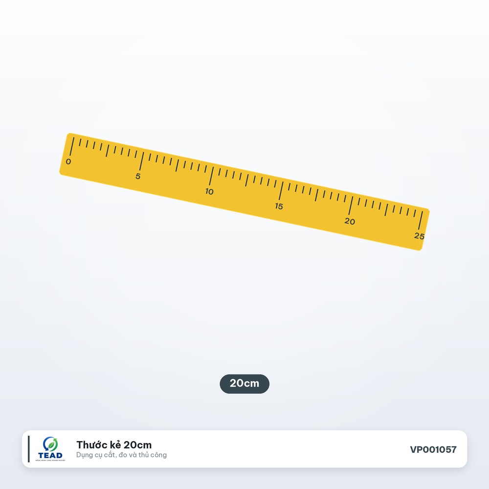 [VP001057] Thước kẻ 20cm