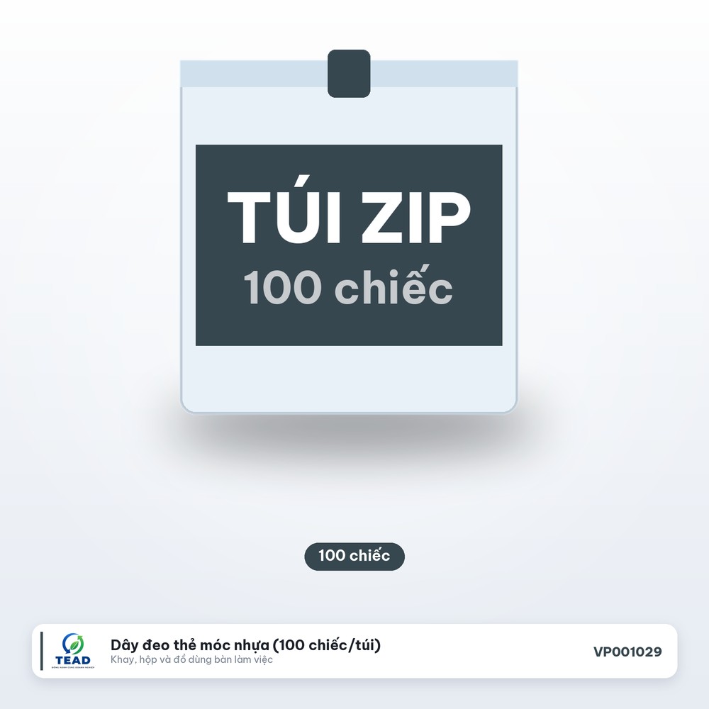 Dây đeo thẻ móc nhựa (100 chiếc/túi)